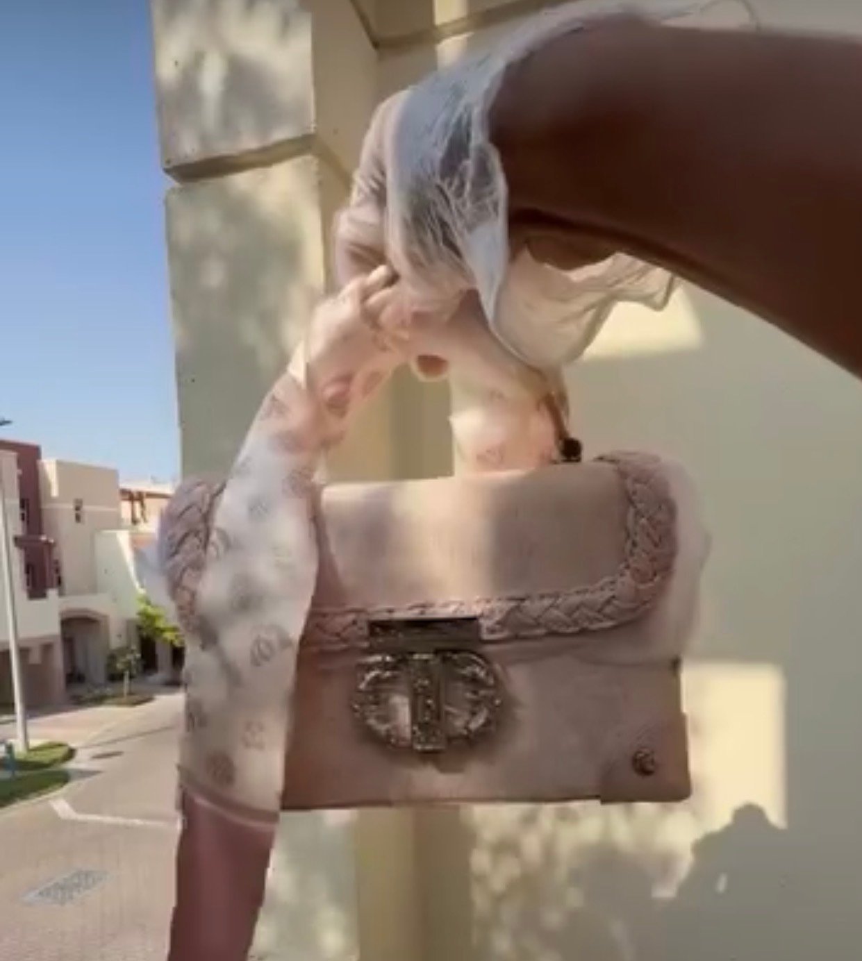 Luna Étoile Velvet Top Handle